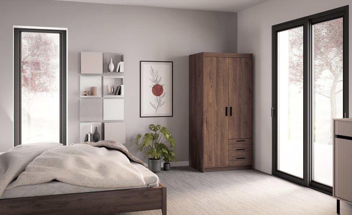 Elena wardrobe with drawers 2D3S Lefkas oak - Image 4