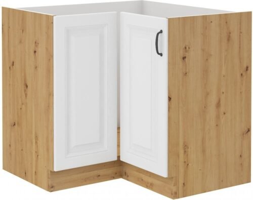 Base corner cabinet 90/90 cm Stillo artisan/white 90×90 ND 2F BB