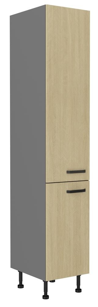 Cabinet 40 cm Scandi pantry in herringbone pattern 40 DK-215 2F
