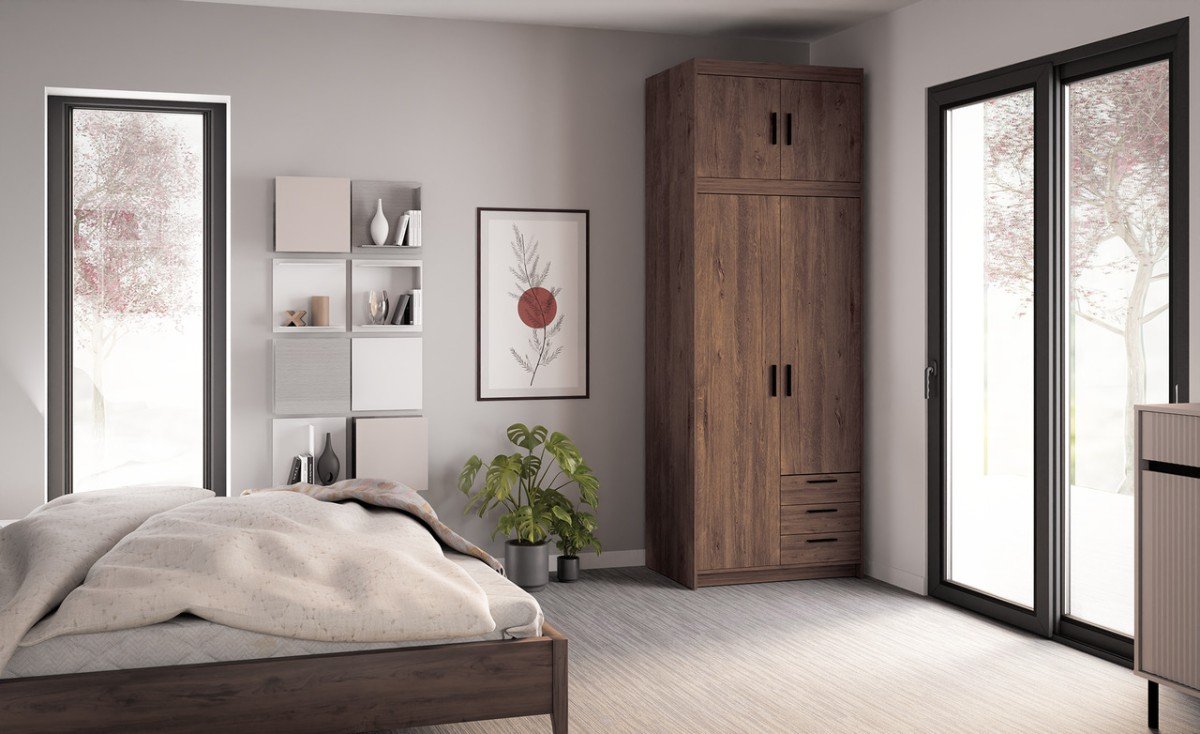 Elena wardrobe with drawers 2D3S Lefkas oak - Image 5
