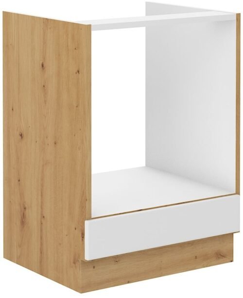 Base cabinet 60 cm Stillo artisan/white oven 60 D gas BB