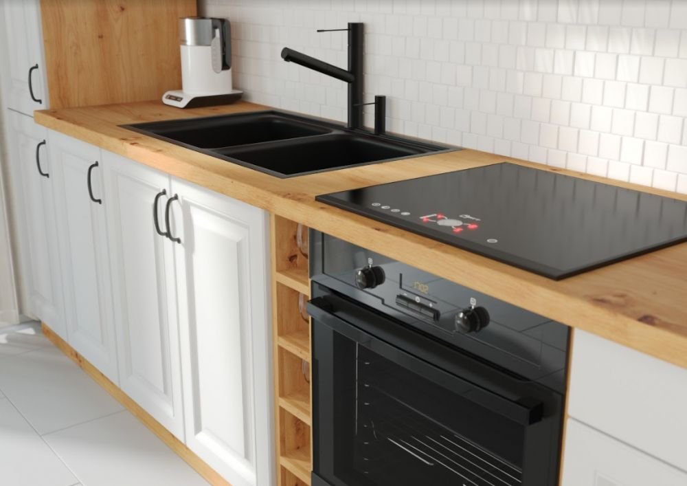 White MDF kitchen 315 cm Stillo - Image 6
