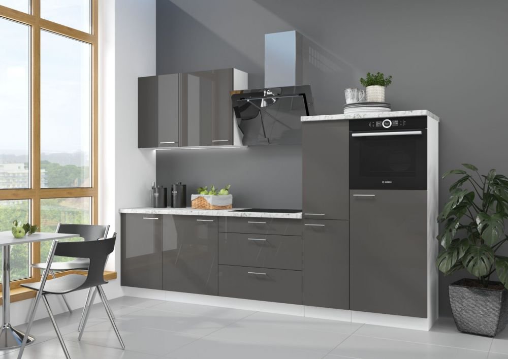 Wall cabinet 30 cm Lara Grey 30 G-108 1F - Image 3