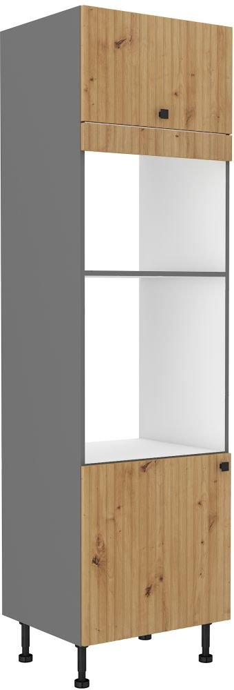 60 cm column cabinet with oven and microwave Ava 60 DPM 215 2F