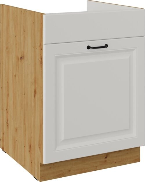 Base cabinet 60 cm, sink, drawer, Stillo artisan/white, 60 ZL, 1S, BB, PREMIUM BOX