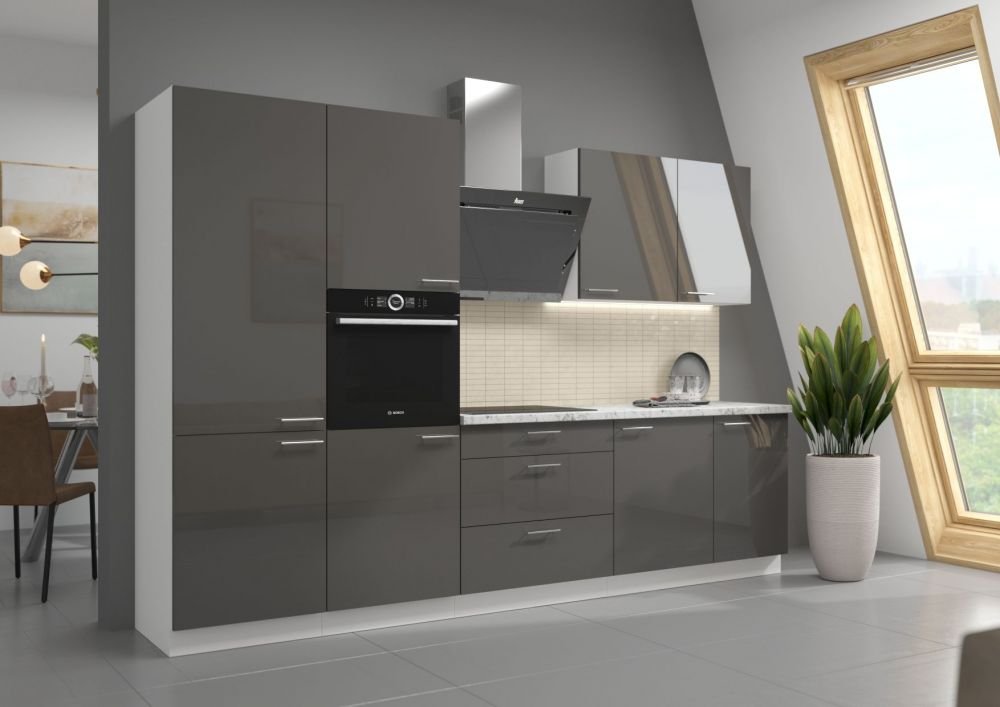 Wall cabinet 80 cm Lara Grey 80 G-108 2F - Image 4