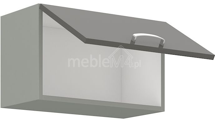 Wall cabinet with hood, gray, 60 GU-36 1F - Image 2
