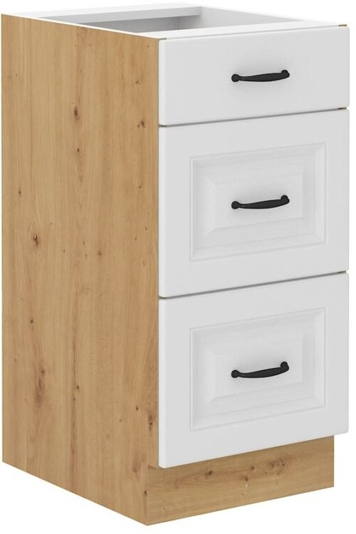 Base cabinet 40 cm with drawers Stillo artisan/white 40 D 3S BB