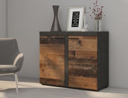 Rumba chest of drawers with 2 shelves – antique style