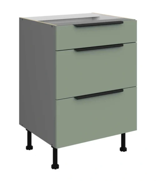 Base cabinet 60 cm with drawers Aria 60D 3S BB