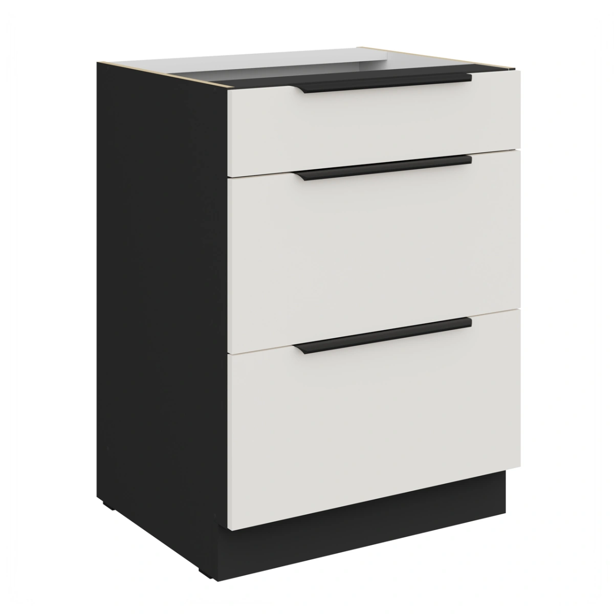 Base cabinet 60 cm with drawers Aria 60D 3S BB plinth