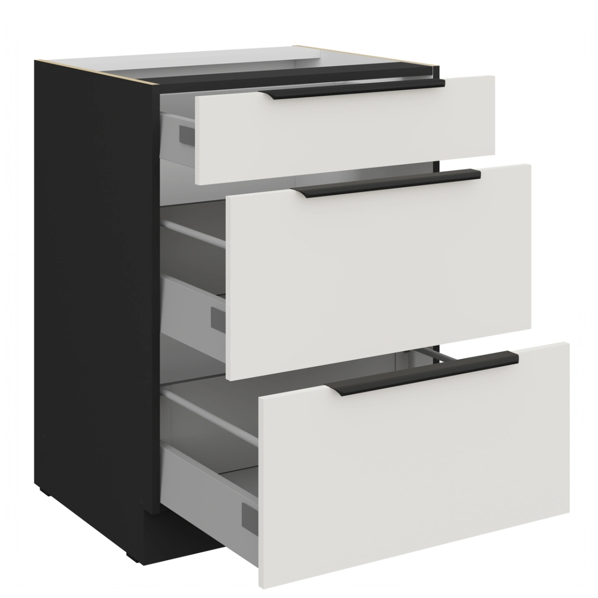 Base cabinet 60 cm with drawers Aria 60D 3S BB plinth - Image 2