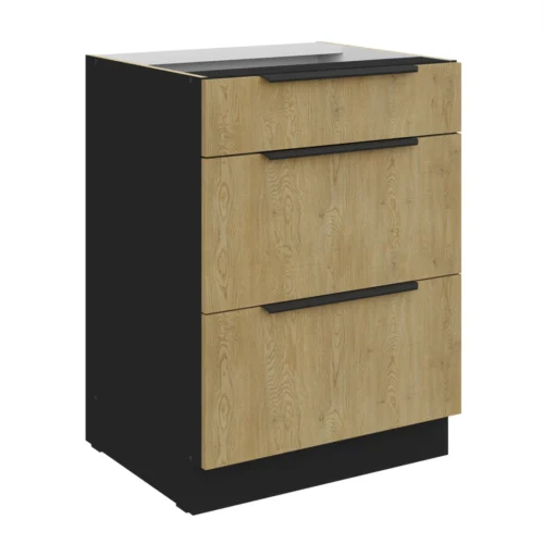 Base cabinet 60 cm with drawers Cremona 60 D 3S BB