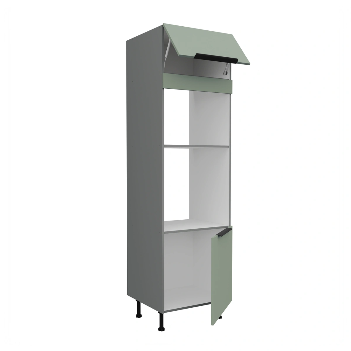 60 cm tall cabinet with oven and microwave Aria 60 DPM 215 2F - Image 2