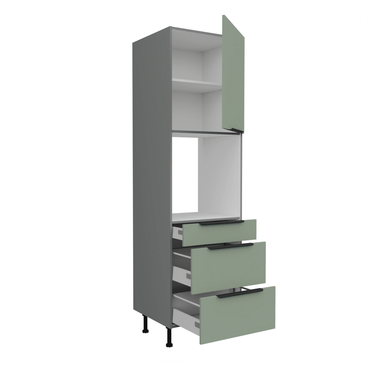 Cabinet for columns 60 cm oven drawers Aria 60 DPS 215 3S1F - Image 2