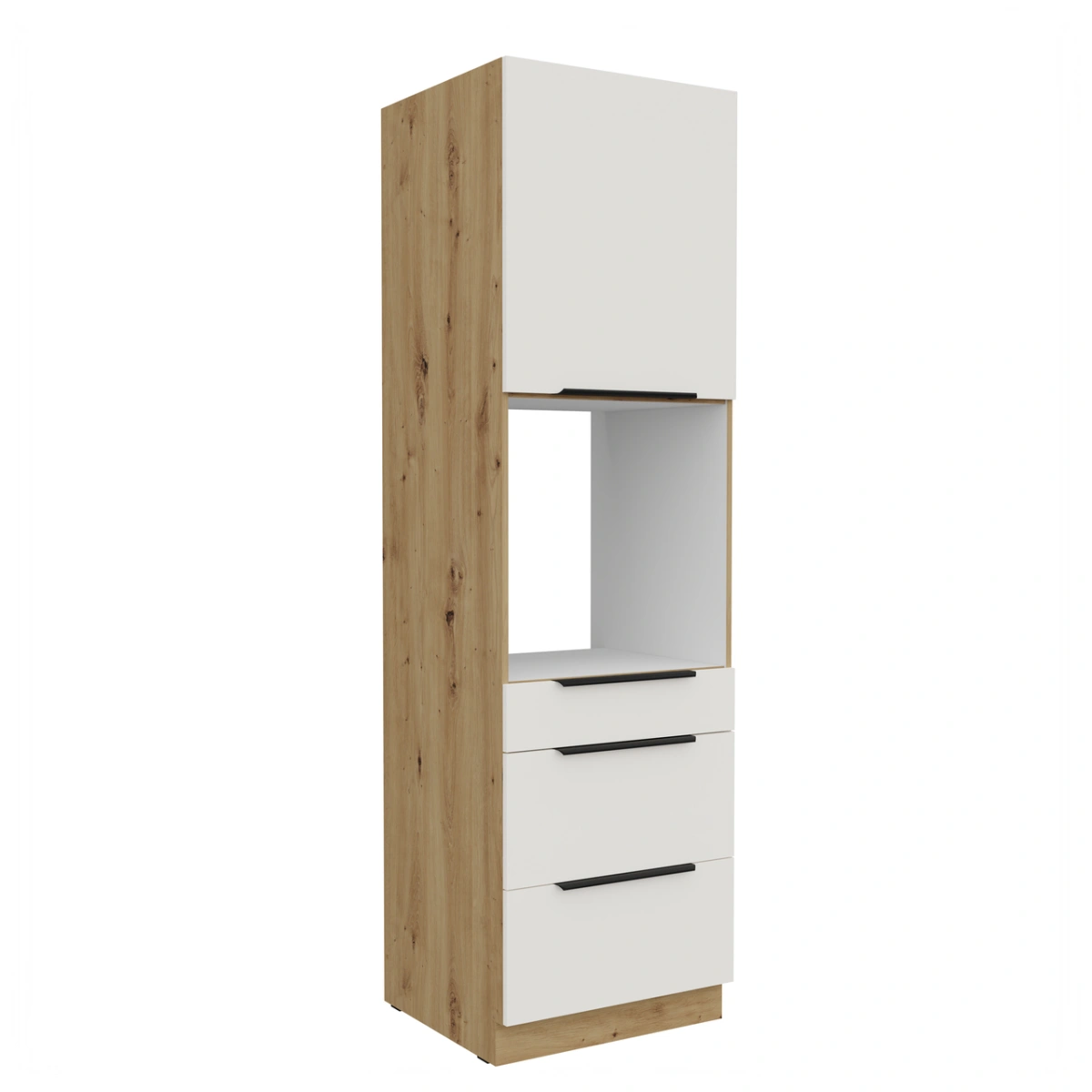 60 cm tall cabinet, oven, drawers Aria 60 DPS 215 3S1F, plinth - Image 3
