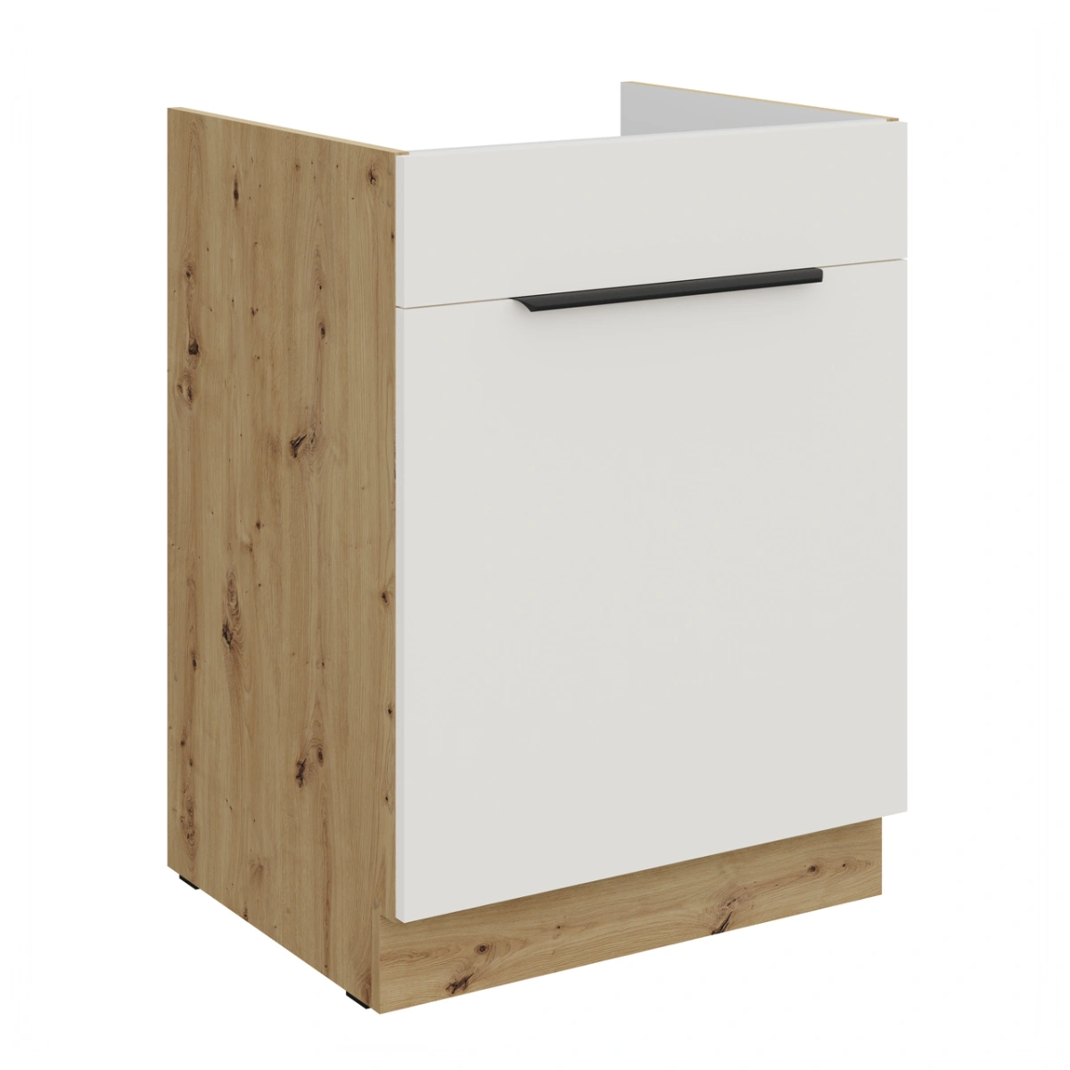 Base cabinet 60 cm, sink, drawer, Aria 60 ZL 1S BB PREMIUM BOX, plinth - Image 4