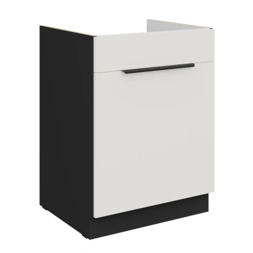 Base cabinet 60 cm, sink, drawer, Aria 60 ZL 1S BB PREMIUM BOX, plinth