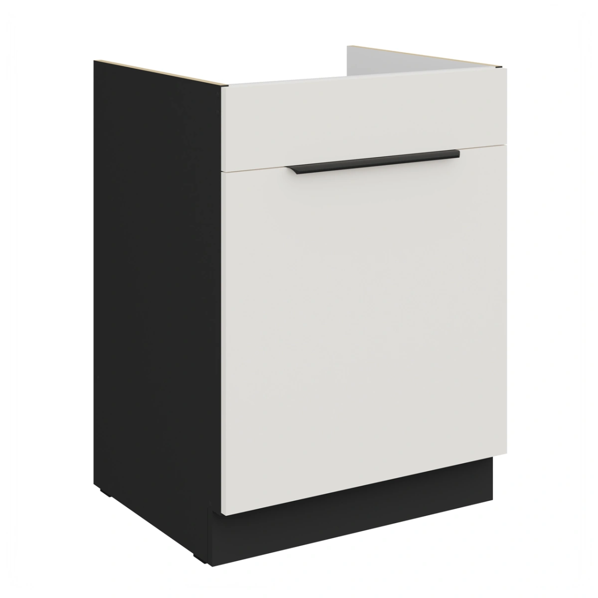 Base cabinet 60 cm, sink, drawer, Aria 60 ZL 1S BB PREMIUM BOX, plinth