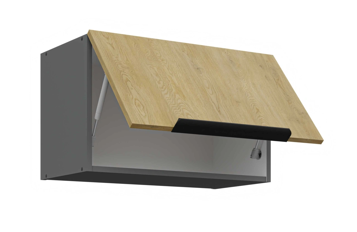 Wall cabinet with hood 60 cm Cremona anthracite 60 GU-36 1F - Image 2