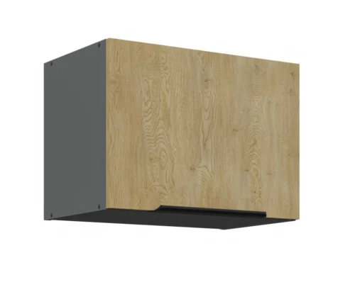 Wall cabinet with hood 50 cm Cremona anthracite color 50 GU-36 1F