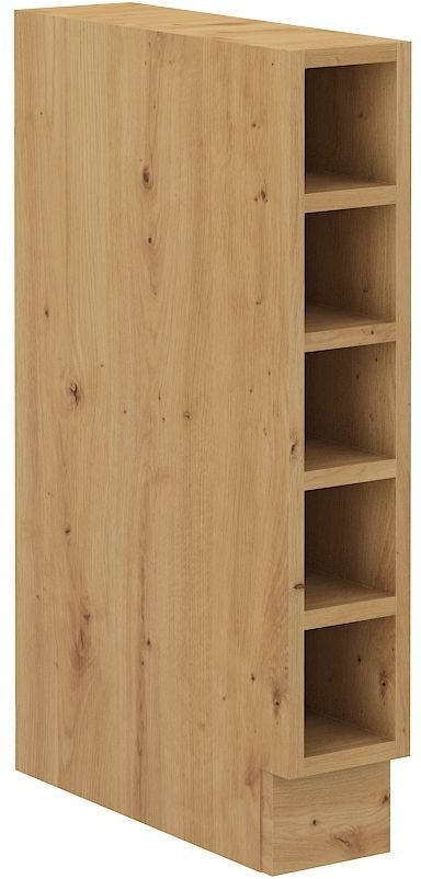 Open lower shelf 15 cm, oak imitation, 15 DOTW BB