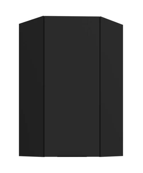 Upper corner cabinet 60 cm Wall black matt 58×58 GN-108 1F