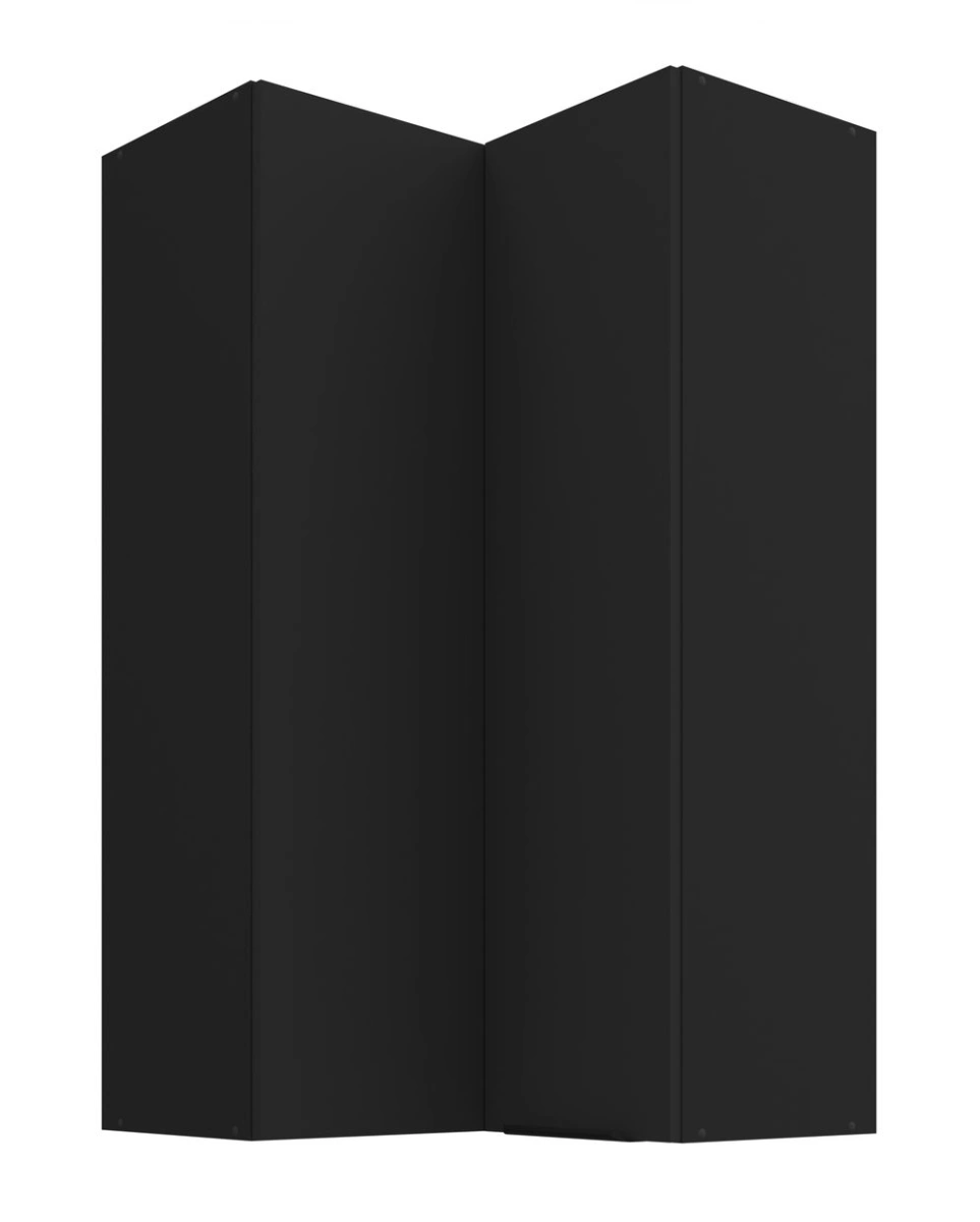Upper corner cabinet 60 cm Wall black matt 58x58 GN-108 2F 90 degrees