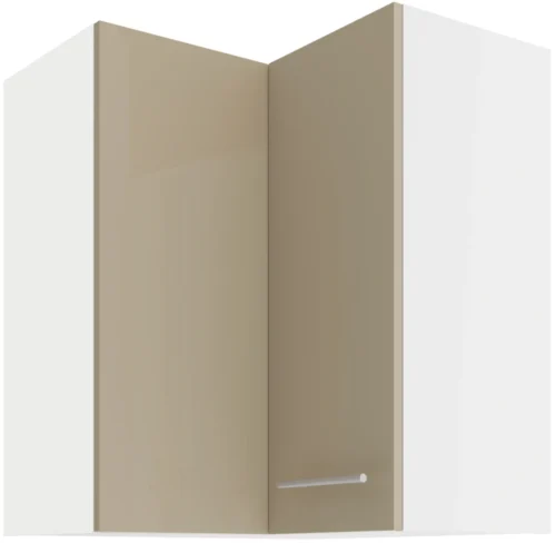 Upper corner cabinet 60/60 cm Lara Cappuccino GN-72 2F 90 degrees
