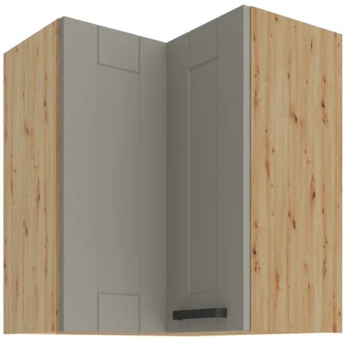 Upper corner cabinet 60 cm Luna artisan/clay grey 60×60 GN-72 2F 90 degrees
