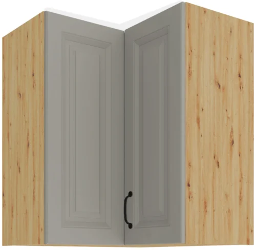 Upper corner cabinet 60 cm Stillo artisan/clay grey 60×60 GN-72 2F 90 degrees