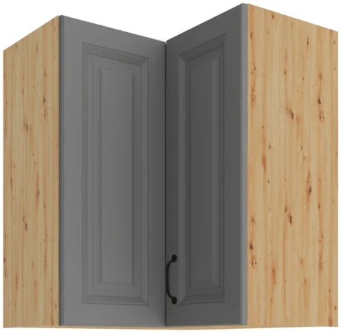 Upper corner cabinet 60 cm Stillo artisan/dust grey 60×60 GN-72 2F 90 degrees