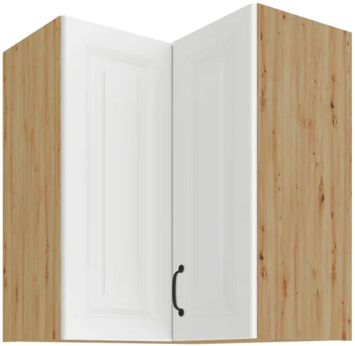 Upper corner cabinet 60 cm Stillo artisan/white 60×60 GN-72 2F 90 degrees