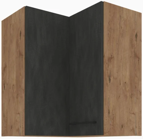 Upper corner cabinet 60 cm Vigo graphite matt 60×60 GN-72 2F 90 degrees
