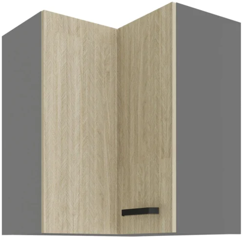 Upper corner cabinet 60/60 cm Scandi silkbone pattern 60×60 GN-72 2F 90 degrees