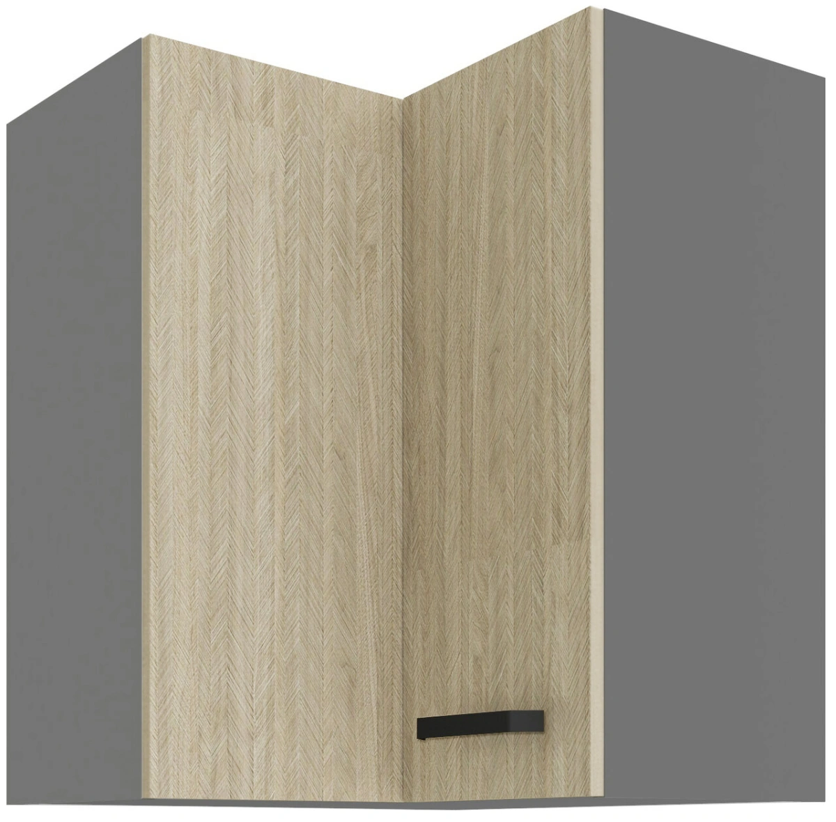 Upper corner cabinet 60/60 cm Scandi silkbone pattern 60x60 GN-72 2F 90 degrees