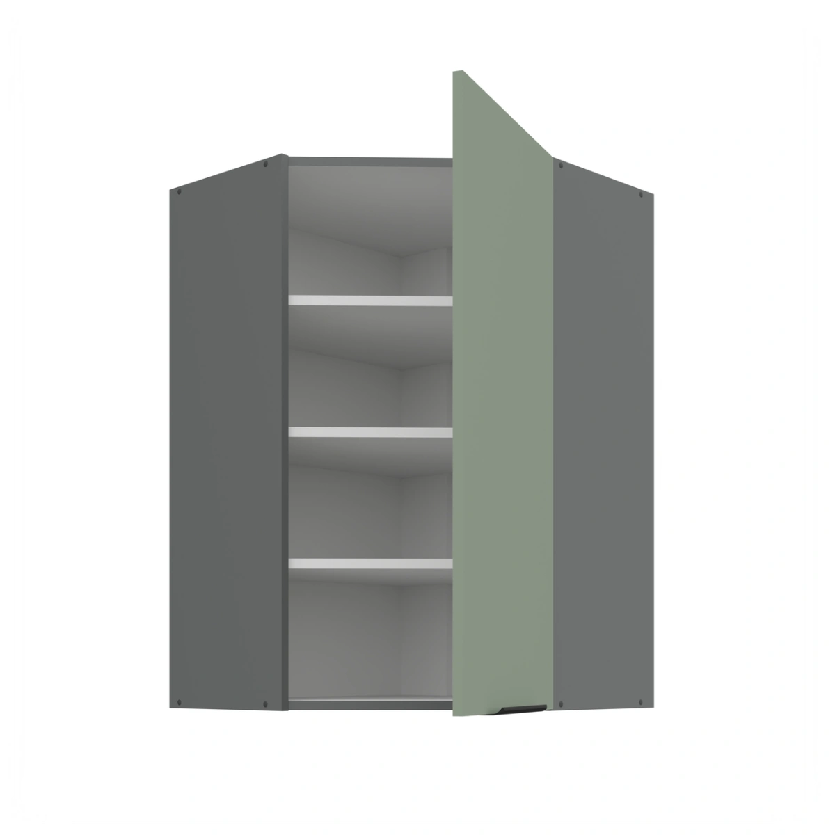 Upper corner cabinet 60/60 cm Aria 60x60 GN (45 degrees) 1F - Image 3