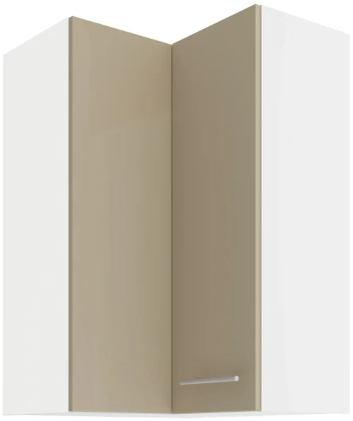 Upper corner cabinet 60/60 cm Lara Cappuccino GN-90 2F 90 degrees