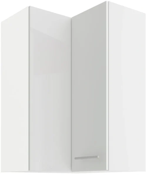 Upper corner cabinet 60/60 cm Lara White GN-90 2F 90 degrees