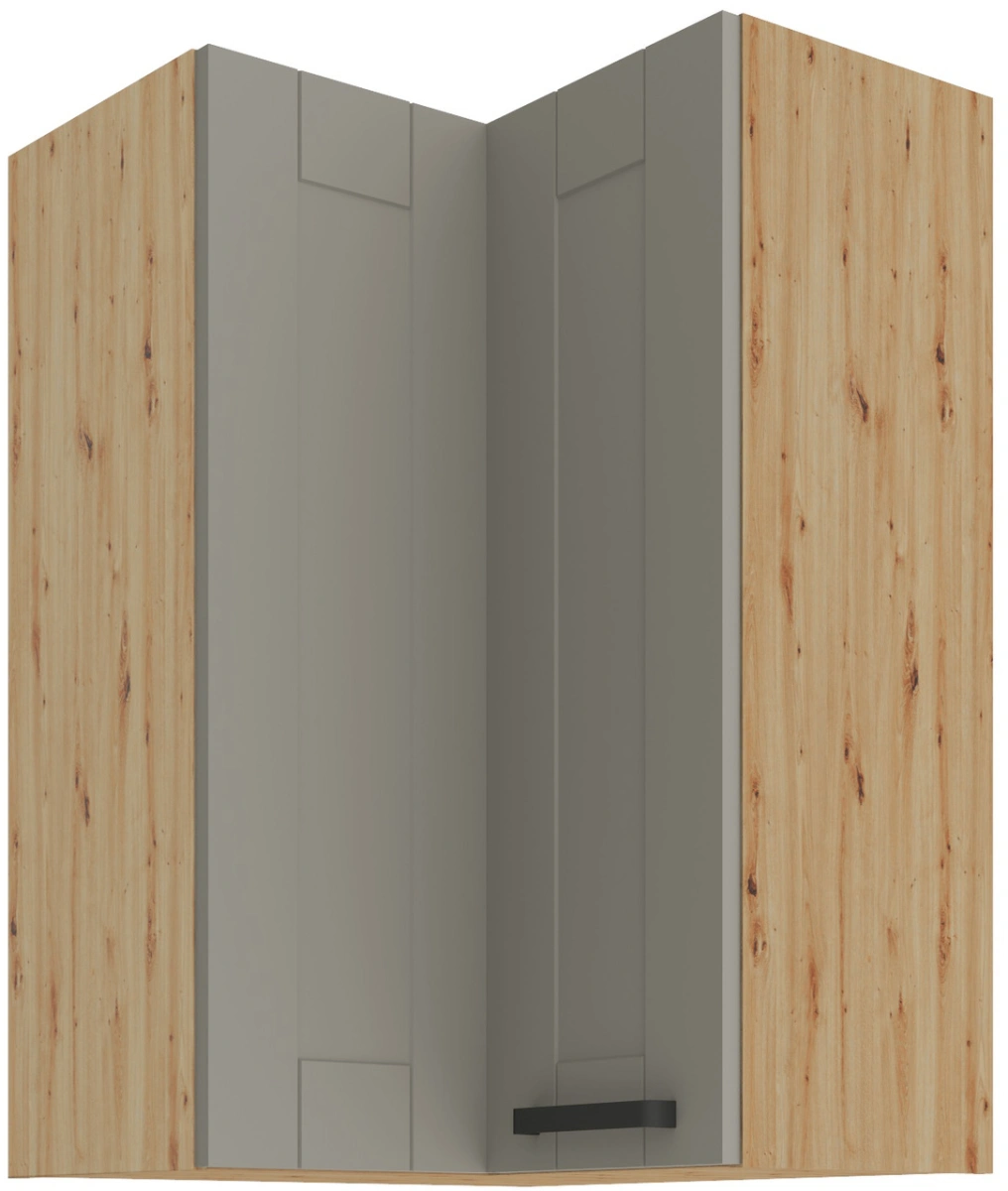 Upper corner cabinet 60 cm Luna artisan/clay grey 60x60 GN-90 2F 90 degrees