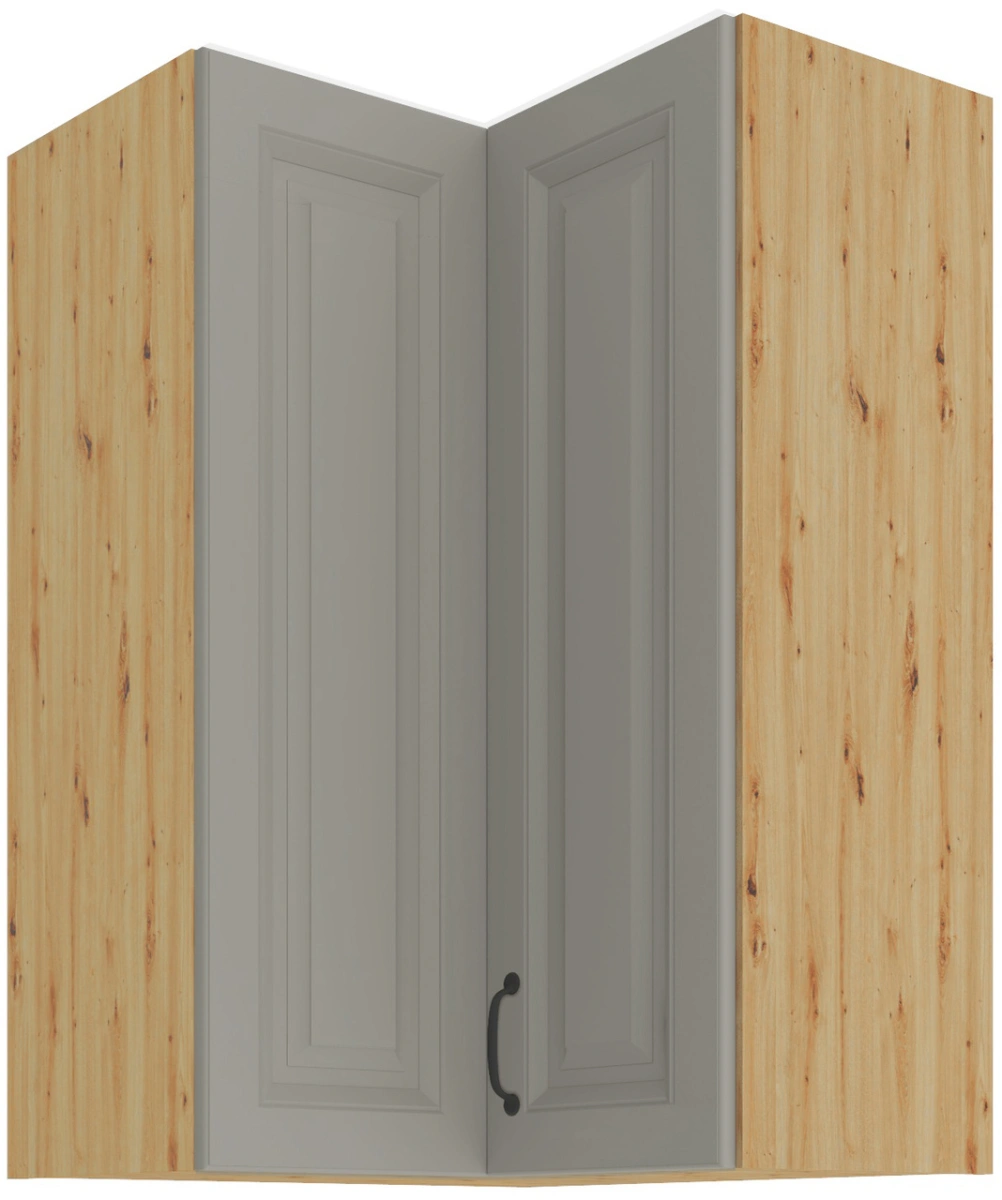 Upper corner cabinet 60 cm Stillo artisan/clay grey 60x60 GN-90 2F 90 degrees