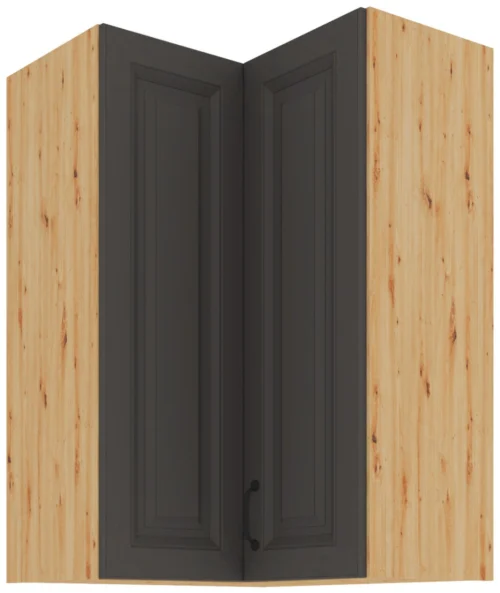 Upper corner cabinet 60 cm Stillo artisan/graphite color 60×60 GN-90 2F 90 degrees