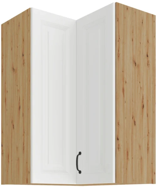 Upper corner cabinet 60 cm Stillo artisan/white 60×60 GN-90 2F 90 degrees