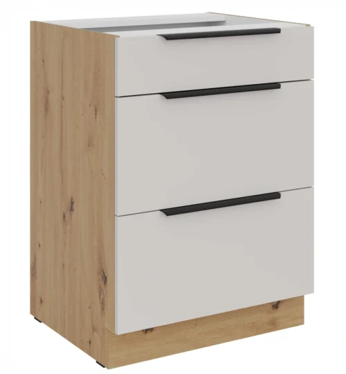 Base cabinet 60 cm with drawers Solea 60 D 3S BB