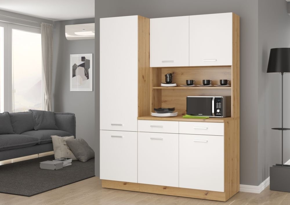 Maria sink cabinet, 100 cm, oak color - Image 7