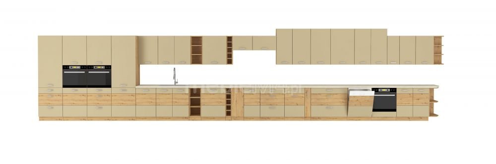 Artisan Corner Kitchen Cappuccino Gloss - Image 2