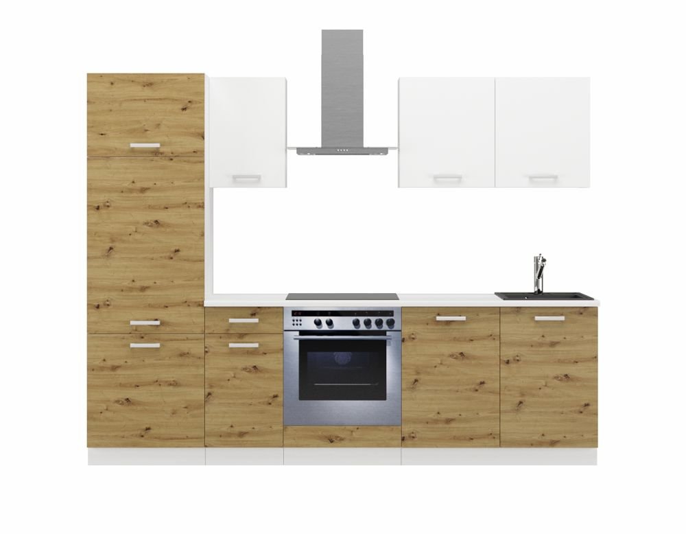 Kitchen set with countertop, kitchen 260 cm, Toni artisan oak - Image 2