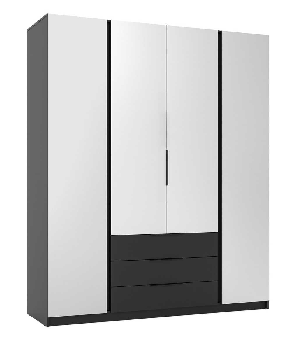 Kaja BL/BL four-door wardrobe, 4 mirrors, 3S - Image 2