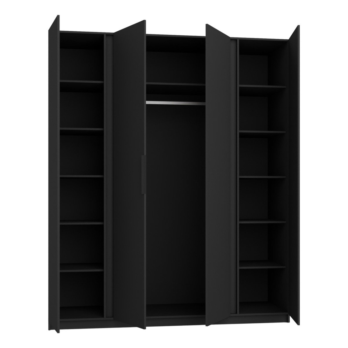 Kaja BL/BL 2F four-door wardrobe with 2 mirrors - Image 5