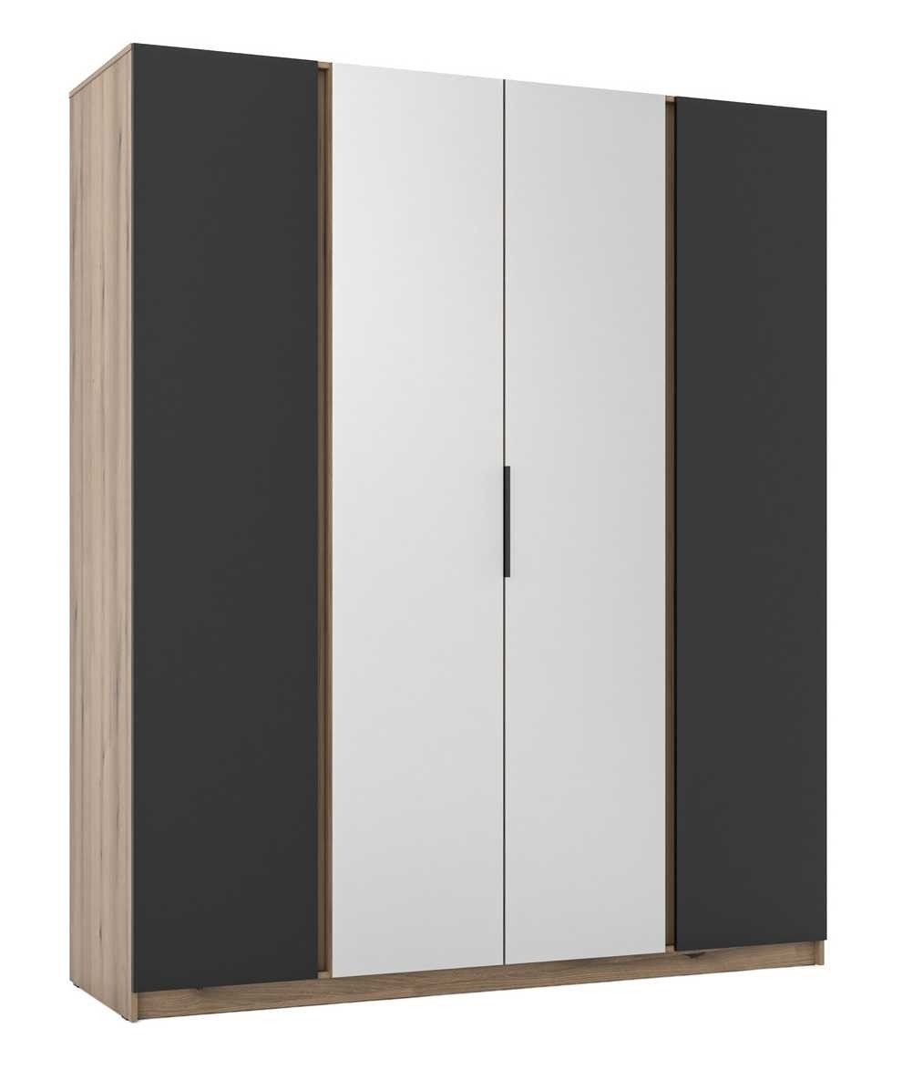 Kaja EV/BL 2F four-door wardrobe with 2 mirrors - Image 2